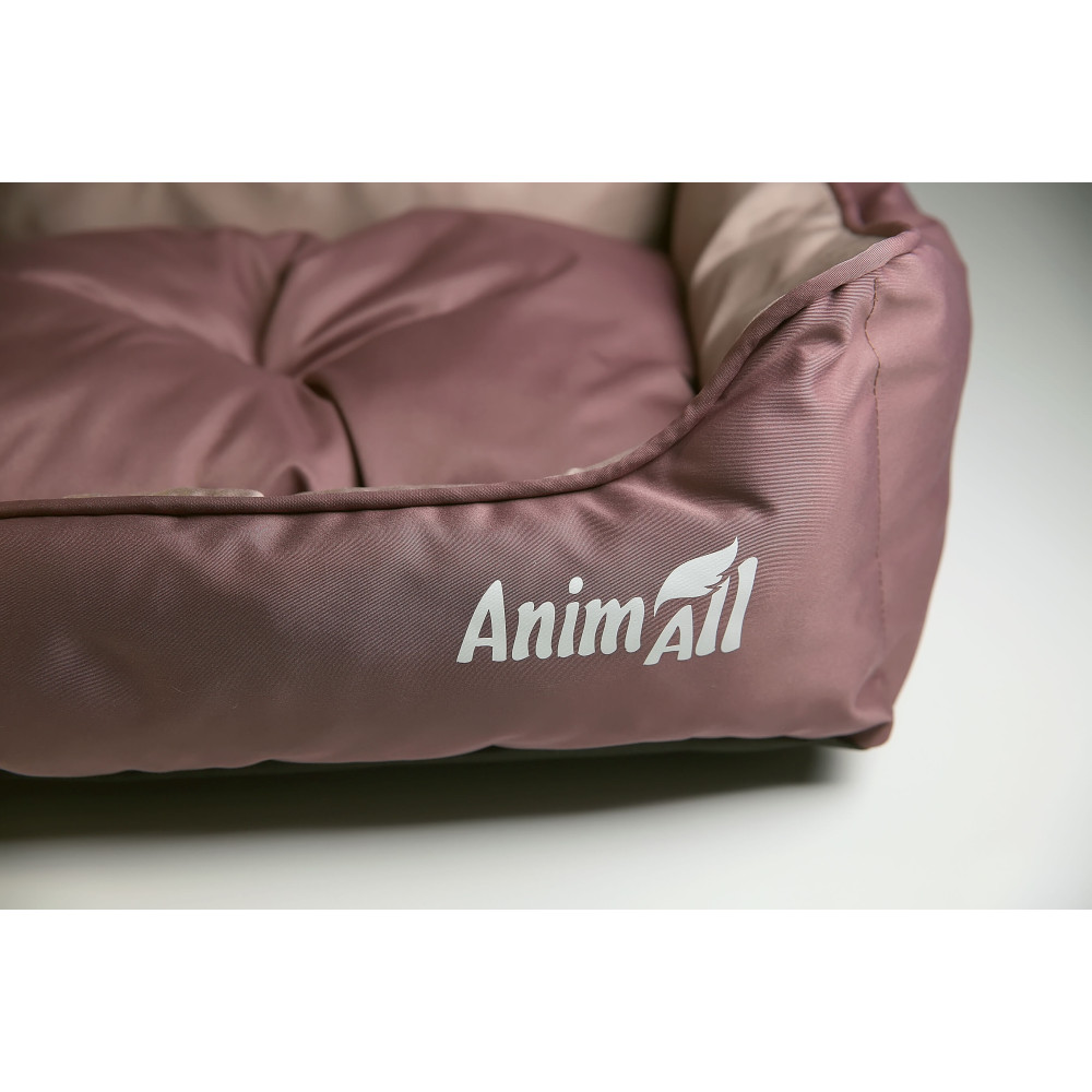 Лежак AnimAll Nena M для собак, оливковий, 55×43×17 см