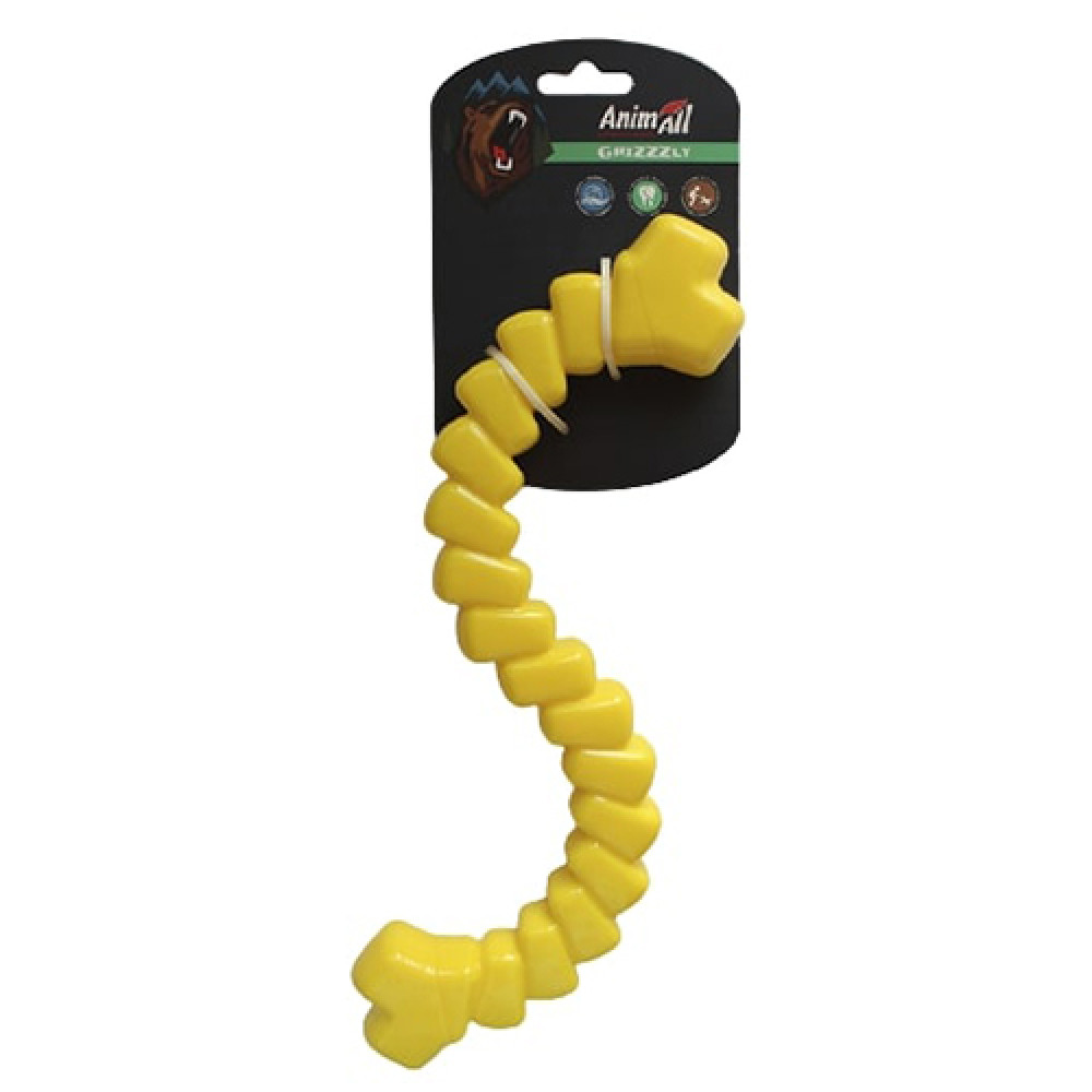 Іграшка AnimAll GrizZzly для собак, шнур мотиваційний, помаранчевий, 33 см