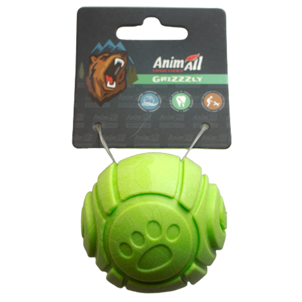 Іграшка AnimAll GrizZzly м'ячик з ароматом зеленого яблука, зелений