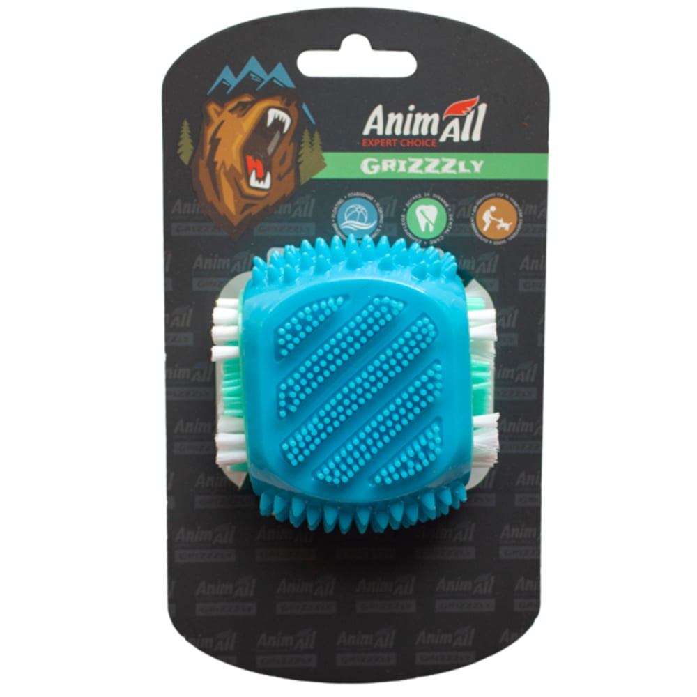 Іграшка AnimAll GrizZzly дентал квадрат, м'ятно-блакитний