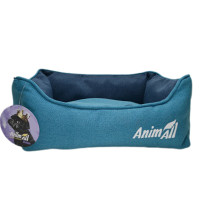 AnimAll Gama S Aqua лежанка для собак та котів, бірюзова, 45×35×16 см