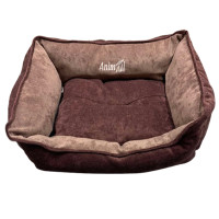 AnimAll Nena S VELOURS Berry лежанка для собак та котів, коричнева, 45×35×16 см