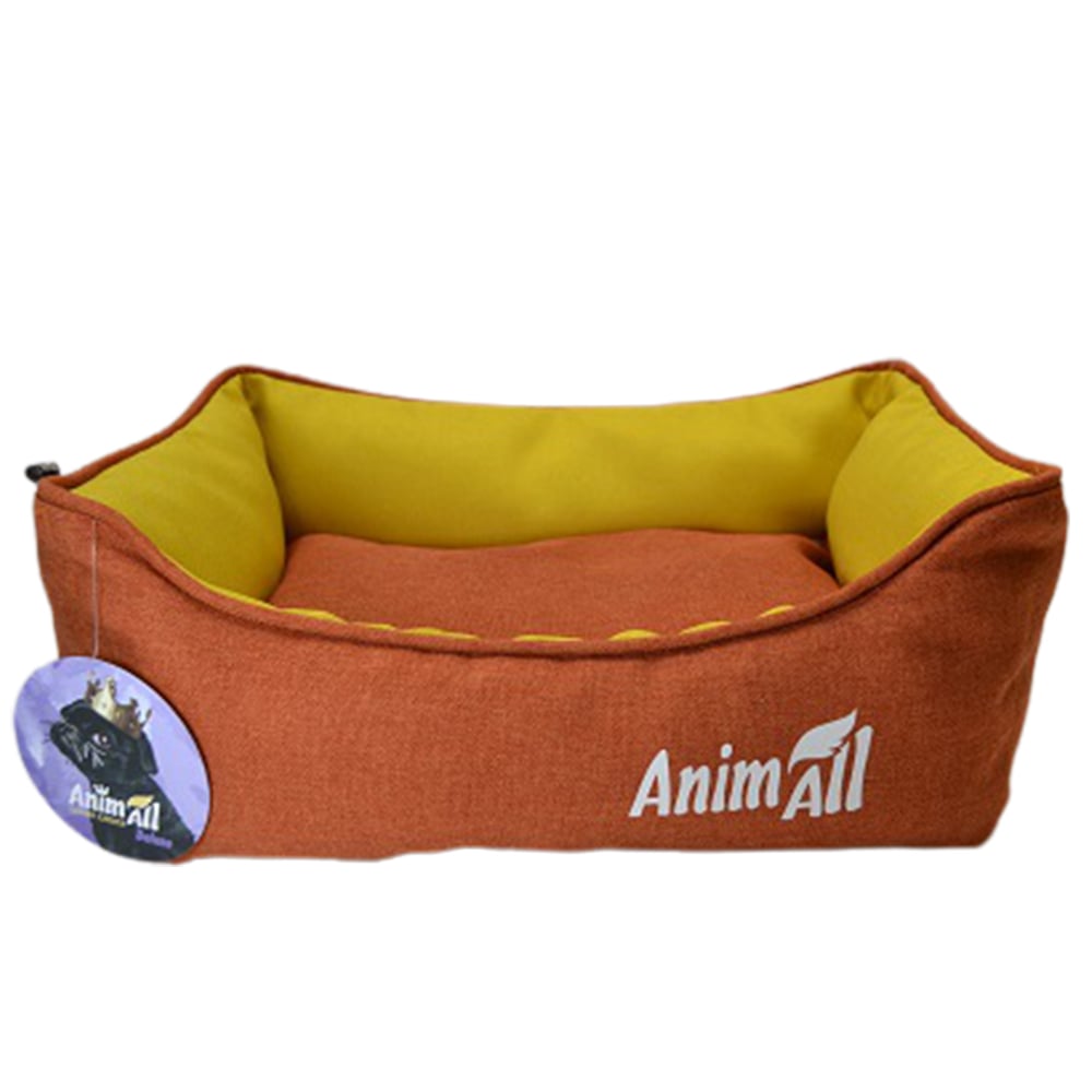Лежанка AnimAll Anna S Orange для собак і котів, помаранчева, 45×35×16 см