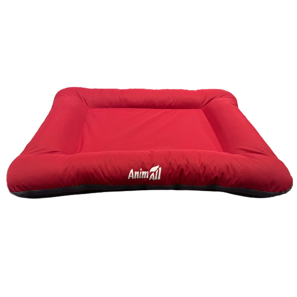 Лежанка AnimAll Super Max M HOT RED для собак і котів, червона, 80×65 см