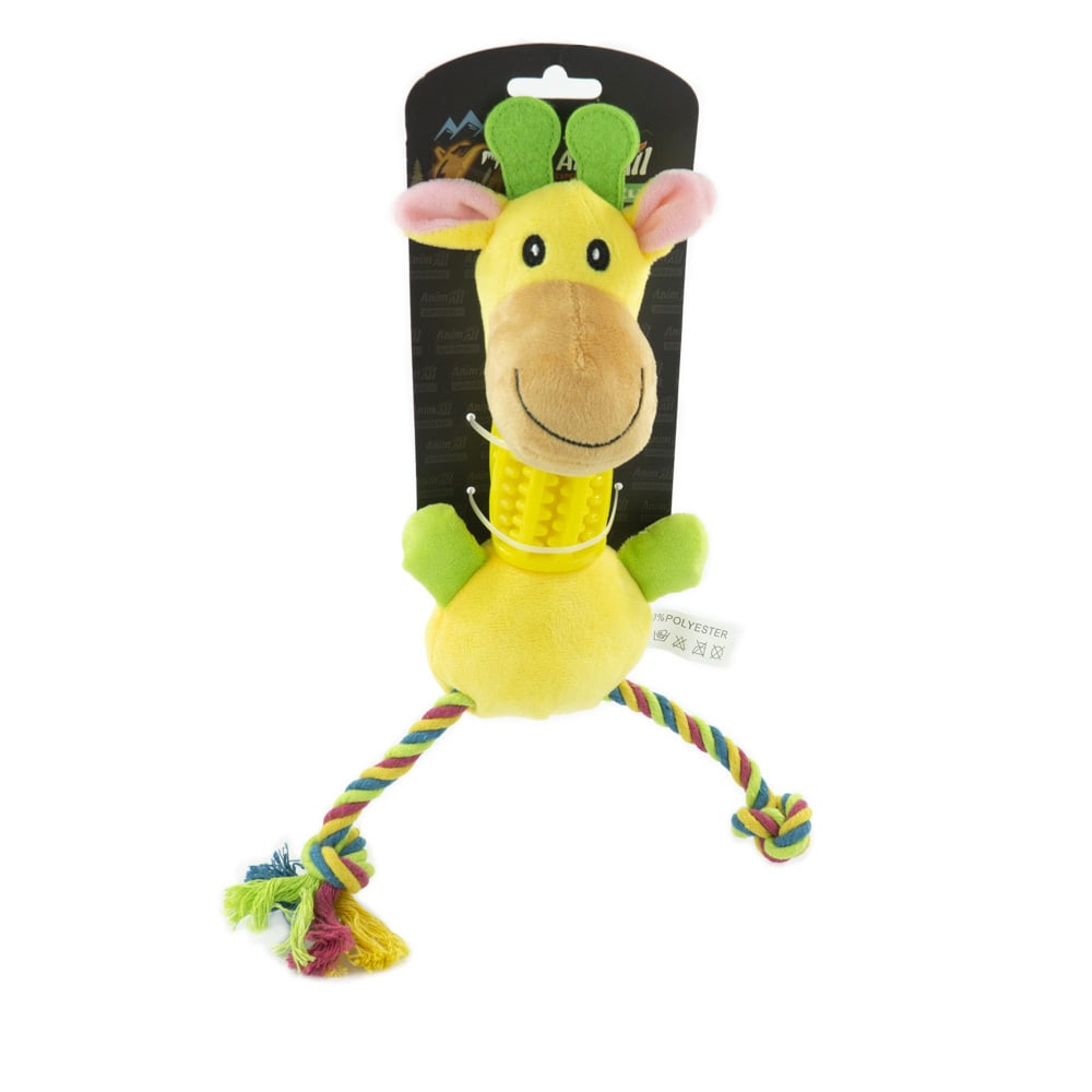 М'яка іграшка AnimAll GrizZzly Жираф, для собак, 30×13×10 см