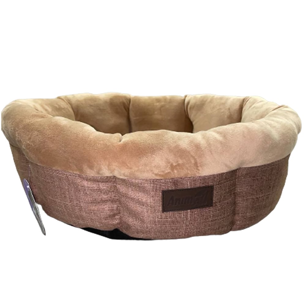 Лежак AnimAll Mary S Brown для собак, коричневий, 50×50×15 см