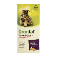 Bayer Drontal Plus таблетки от глистов, для собак