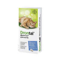 Bayer Drontal таблетки от глистов, для кошек Bayer Drontal таблетки от глистов, для кошек
