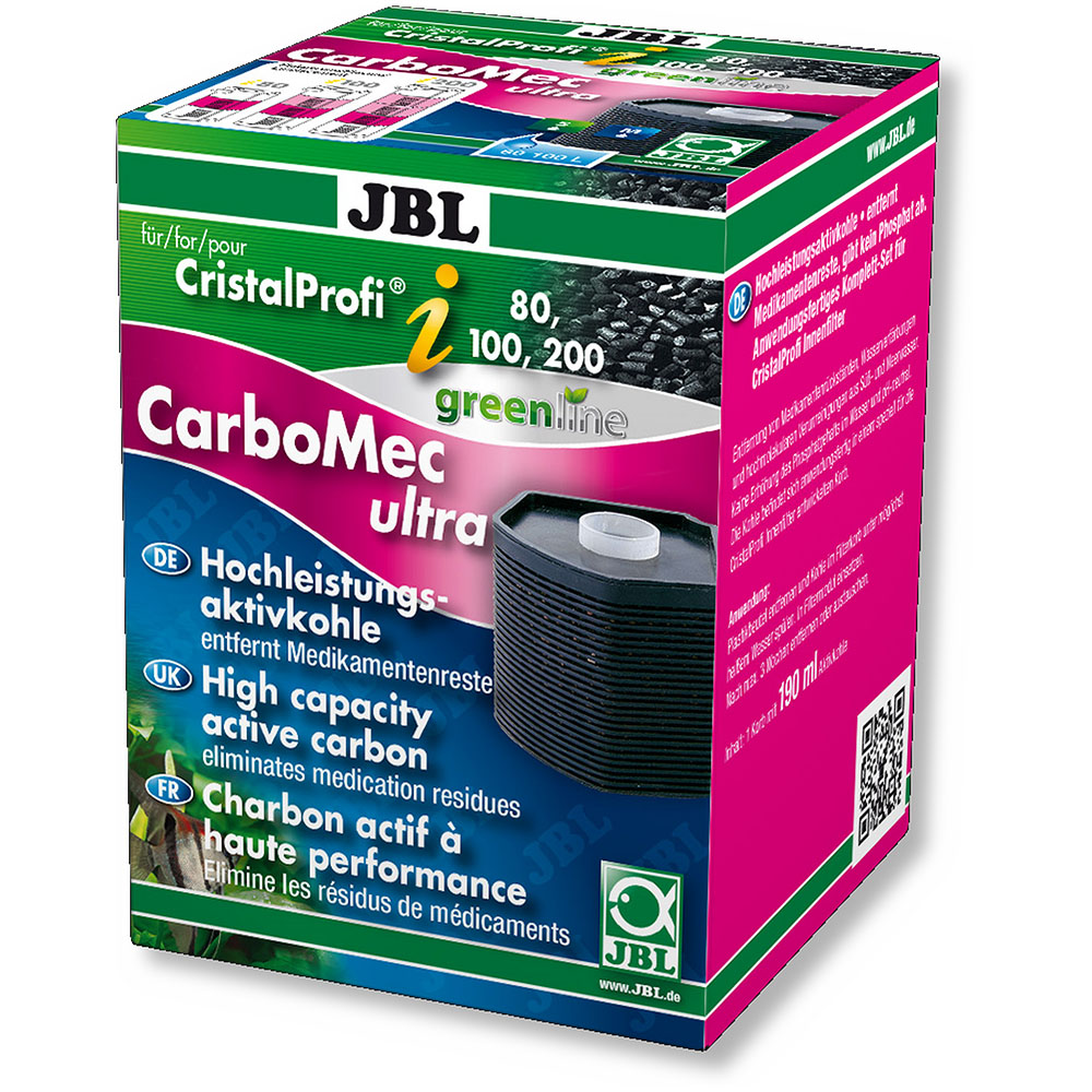 JBL Carbomec ultra CristalProfi i60/80/100/200 Активоване вугілля для фільтрації води