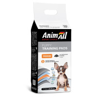 AnimAll Puppy Training Pads пелюшки для собак та цуценят, з активованим вугіллям, 60×60 см, 50 шт