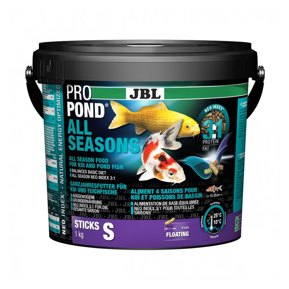 JBL ProPond All Seasons S всесезонний корм для невеликих ставкових риб, 1.0 кг JBL ProPond All Seasons S всесезонний корм для невеликих ставкових риб, 1.0 кг