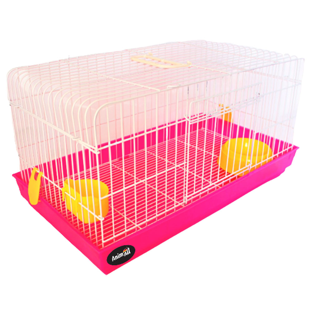 AnimAll F-700-p клітка для кролика і морської свинки, розмір 57х31х30 см, рожевий
