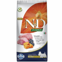 Farmina N&D беззерновий сухий корм для собак дрібних порід, ягня з гарбузом і чорницею, 800 г
