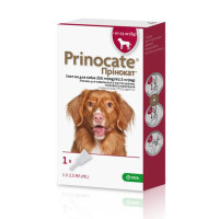 KRKA Prinocate краплі від бліх та паразитів для собак вагою 10-25 кг, 250/62.5 мг, 3 піпетки в упаковці