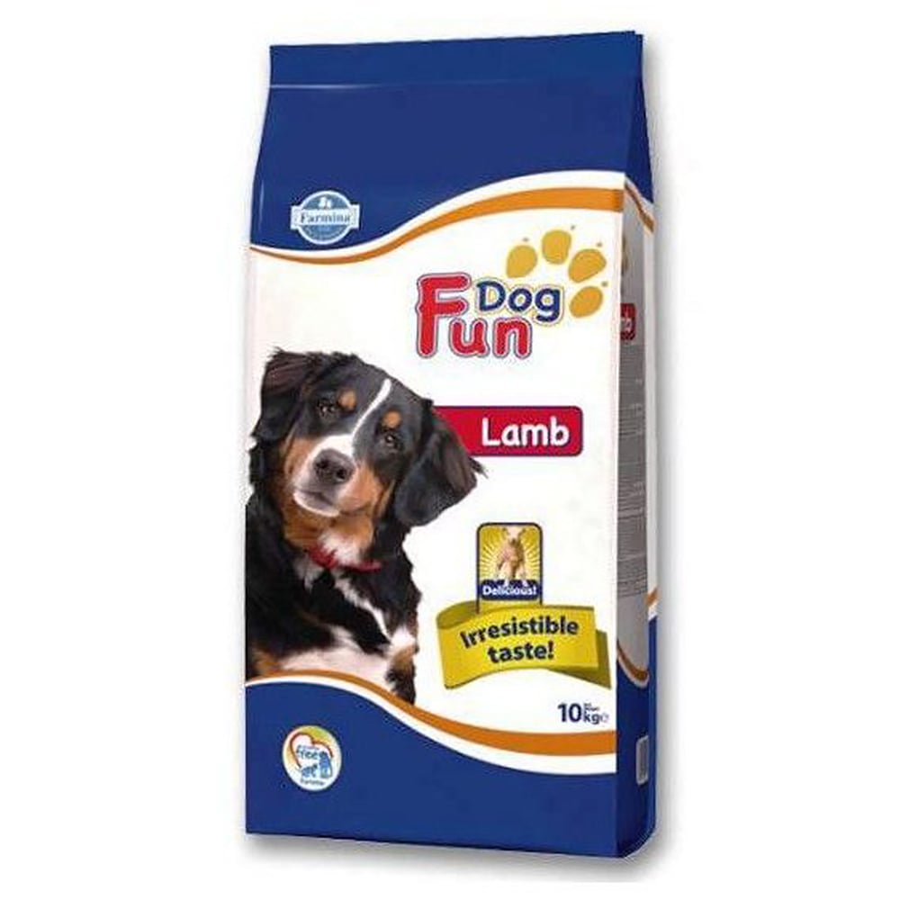 Повнораціонний сухий корм Farmina Fun Dog, для дорослих собак, з ягням, 10 кг Повнораціонний сухий корм Farmina Fun Dog, для дорослих собак, з ягням, 10 кг