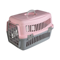 AnimAll CNR-102 переноска для котів та собак, сіро-рожева, 48.5×32.5×32.5 см