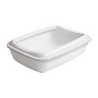 AnimAll туалет під наповнювач, для котів, з лопаткою, білий, 50×37×13.5 см AnimAll туалет під наповнювач, для котів, з лопаткою, білий, 50×37×13.5 см