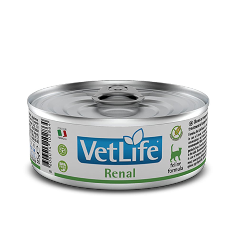 Влажный корм Farmina Vet Life Renal для кошек, для поддержания функции почек, 85 г Влажный корм Farmina Vet Life Renal для кошек, для поддержания функции почек, 85 г