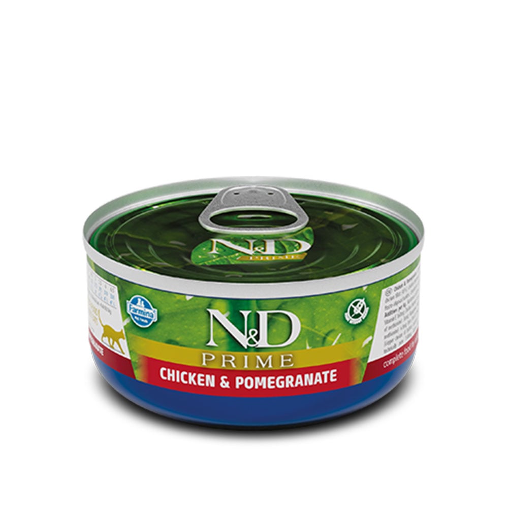 Влажный корм Farmina N&D Grain Free Prime Chicken Adult для кошек, беззерновой, с курицей и гранатом 70 г Влажный корм Farmina N&D Grain Free Prime Chicken Adult для кошек, беззерновой, с курицей и гранатом 70 г