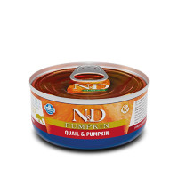 Farmina N&D Grain Free Pumpkin Quail Adult влажный корм для кошек, беззерновой с тыквой и перепелом, 70 г