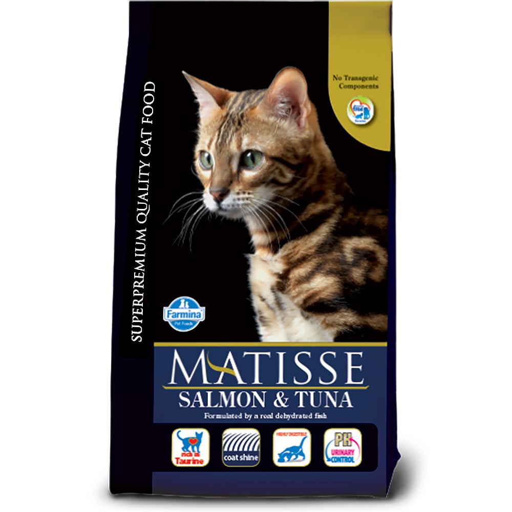 Сухой корм Farmina Matisse Adult Salmon & Tuna для взрослых кошек, лосось и тунец, 10 кг Сухой корм Farmina Matisse Adult Salmon & Tuna для взрослых кошек, лосось и тунец, 10 кг
