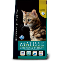 Farmina Matisse Adult Chicken&Turkey сухий корм для дорослих котів, курка та індичка, 10 кг