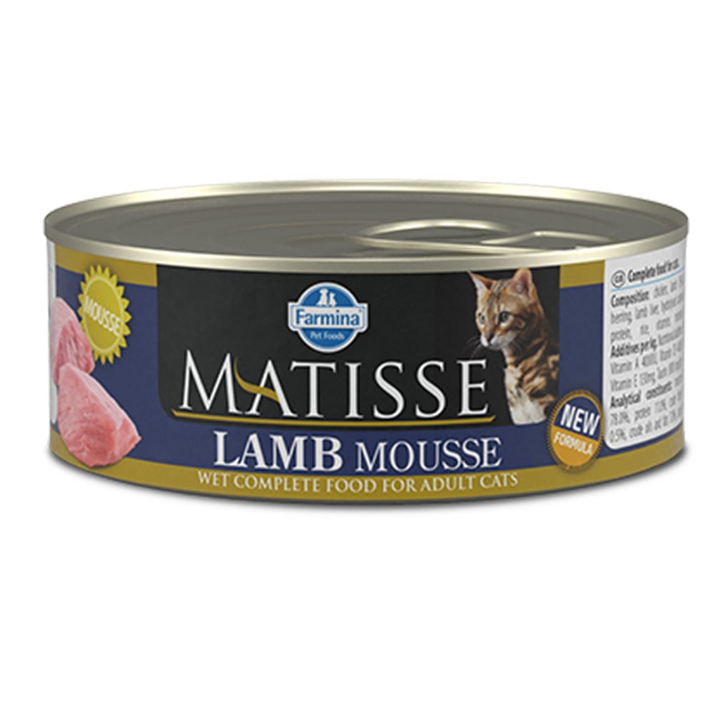 Влажный корм Farmina Matisse Cat Mousse Lamb для взрослых кошек, с ягнёнком, 85 г Влажный корм Farmina Matisse Cat Mousse Lamb для взрослых кошек, с ягнёнком, 85 г
