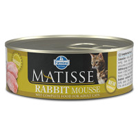 Farmina Matisse Cat Mousse Rabbit влажный корм для взрослых кошек, с кроликом, 85 г