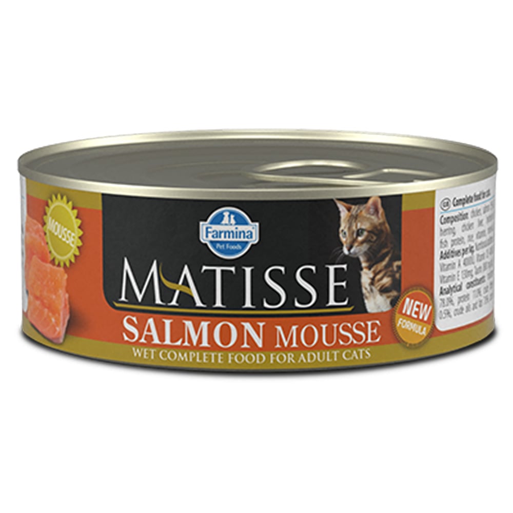 Влажный корм Farmina Matisse Cat Mousse Salmon для взрослых кошек, с лососем, 85 г Влажный корм Farmina Matisse Cat Mousse Salmon для взрослых кошек, с лососем, 85 г