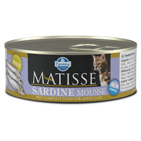 Farmina Matisse Cat Mousse Sardine влажный корм для взрослых кошек, с сардиной, 85 г