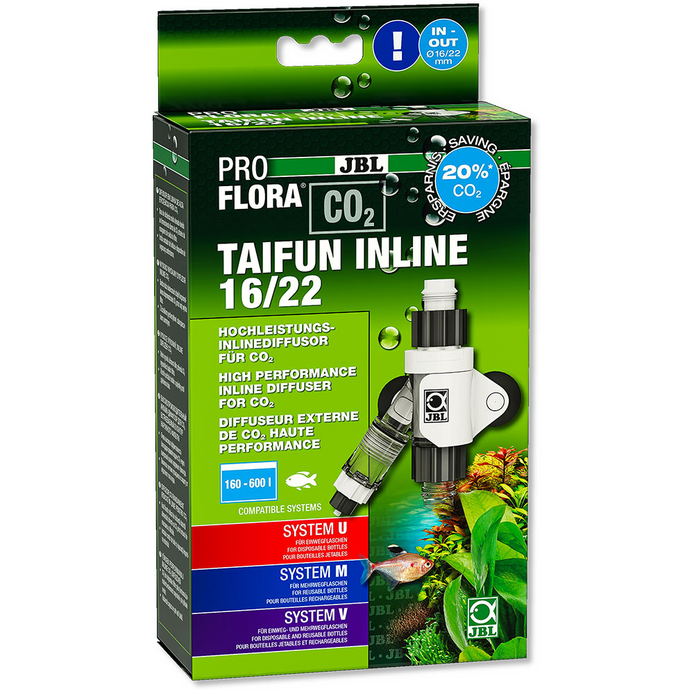 JBL PROFLORA CO2 TAIFUN INLINE 16/22 Високопродуктивний дифузор CO2 для вбудовування в шланг 16/22 зовнішнього фільтра JBL PROFLORA CO2 TAIFUN INLINE 16/22 Високопродуктивний дифузор CO2 для вбудовування в шланг 16/22 зовнішнього фільтра