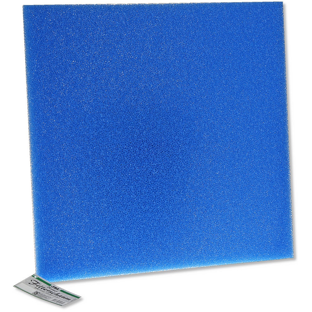 JBL Filter Foam blue coarse фільтруючий матеріал, губка-килимок, велика, 50×50×2.5 см (62565)