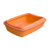 AnimAll туалет під наповнювач, для котів, з лопаткою, помаранчевий, 50×37×13.5 см AnimAll туалет під наповнювач, для котів, з лопаткою, помаранчевий, 50×37×13.5 см
