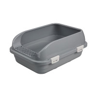 AnimAll туалет для котів, під наповнювач, з лопаткою, 58×42×24 см, сірий AnimAll туалет для котів, під наповнювач, з лопаткою, 58×42×24 см, сірий
