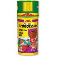 JBL Novo GranoColor основний корм для яскравого фарбування акваріумних риб, гранули, з дозатором, 250 мл