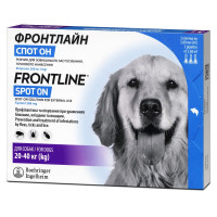 Boehringer Ingelheim Фронтлайн Спот-Он капли от блох и клещей для собак, L, 20-40 кг, цена за 1 пипетку Boehringer Ingelheim Фронтлайн Спот-Он капли от блох и клещей для собак, L, 20-40 кг, цена за 1 пипетку