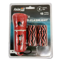 AnimAll диспенсер-ліхтарик зі змінними пакетами, червоний