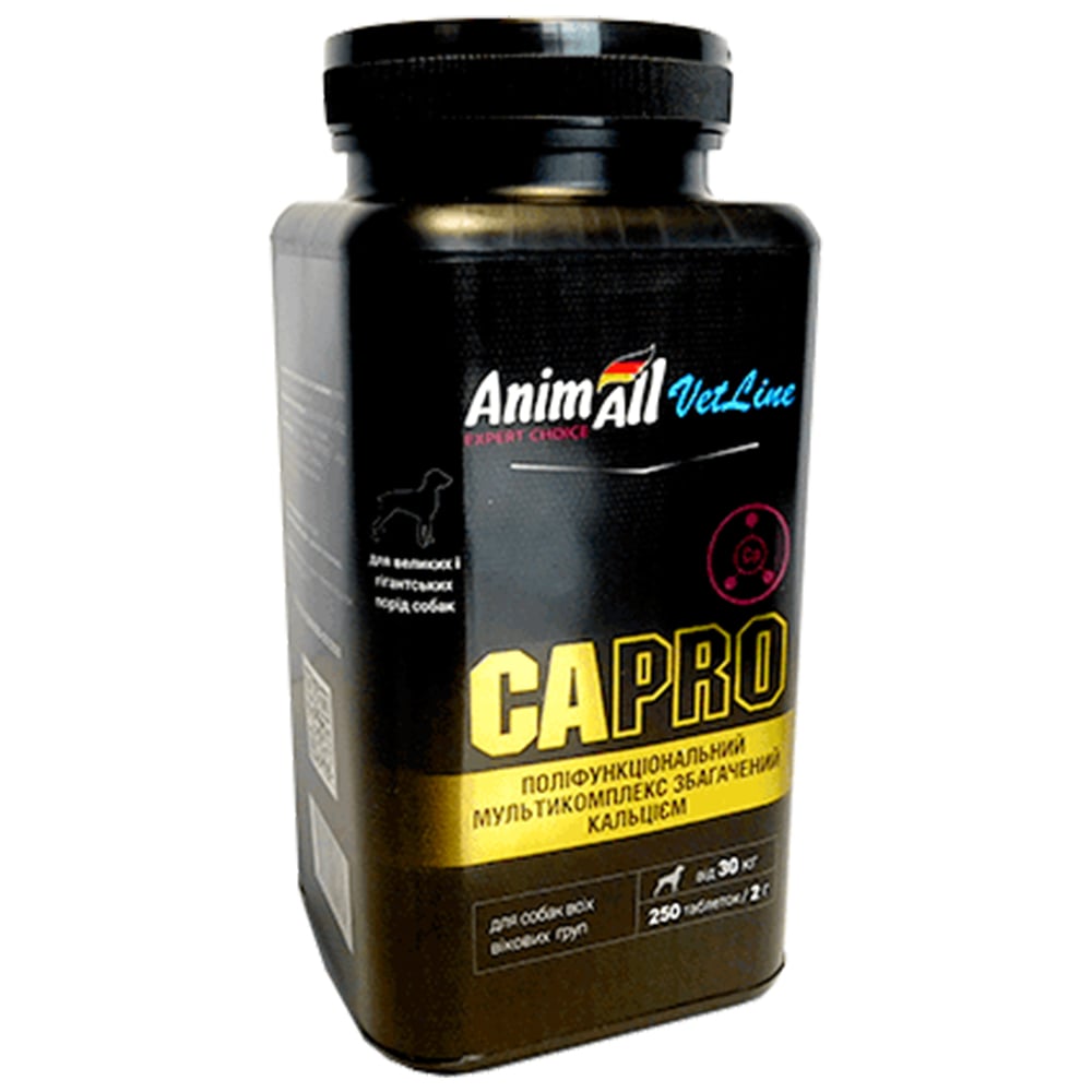 Вітаміни AnimAll VetLine Ca PRO для великих порід собак 2 г × 250 табл Вітаміни AnimAll VetLine Ca PRO для великих порід собак 2 г × 250 табл